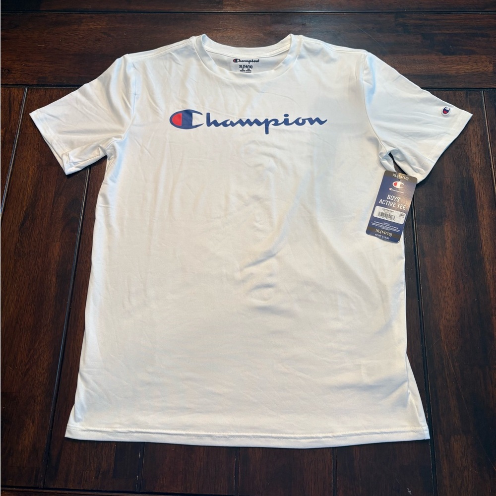 NEW Boy’s Champion Classic White Tee Size 14/16